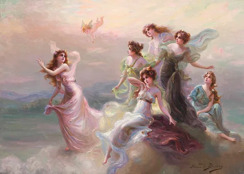 Édouard Bisson, The dance of the nymphs