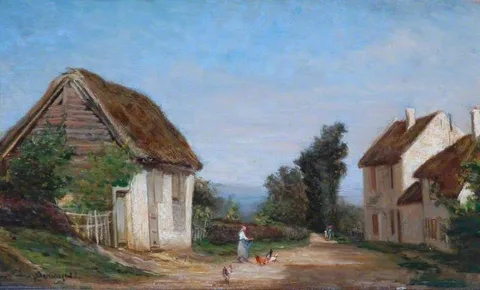 Léonide Bourges, The House of Monsieur Edouard Frère at Écouen, France