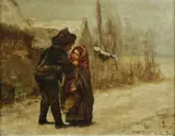 Léonide Bourges, Two Children in the Snow