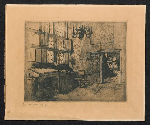 Marten Van der Loo, Binnen het Museum-Plantin Moretus