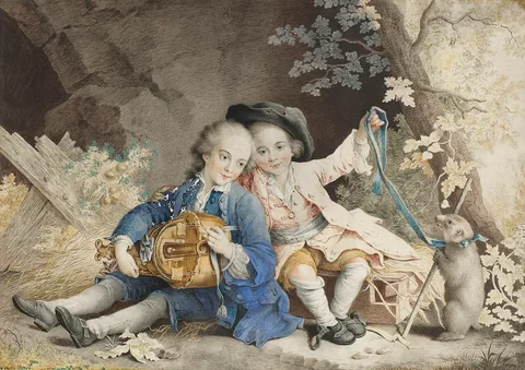 Jacques-Albert Senave, Hurdy-gurdy player and performer with a marmot
