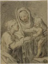 Giovanni Girolamo Bonesi, Virgin and Child with Saint Lucy
