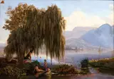 Firmin Salabert, Baigneuse dans le lac d'Annecy - Firmin Salabert - Musée des Beaux-Arts de Gaillac