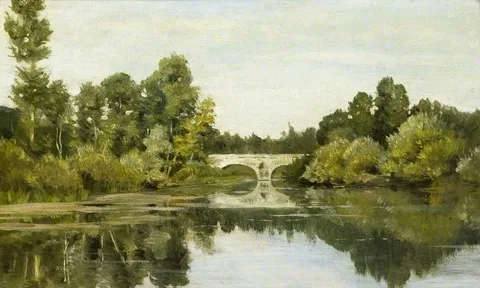 Edmond Yon, Bridge over a River