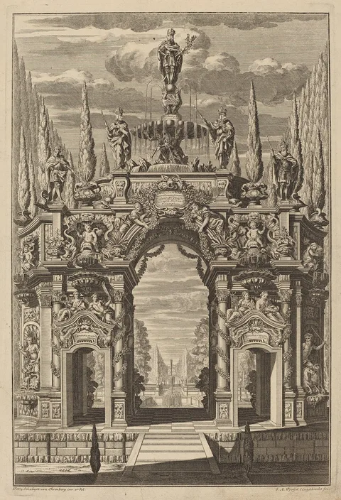 Johann Andreas Pfeffel, Triumphal Arch for Friedrich IV