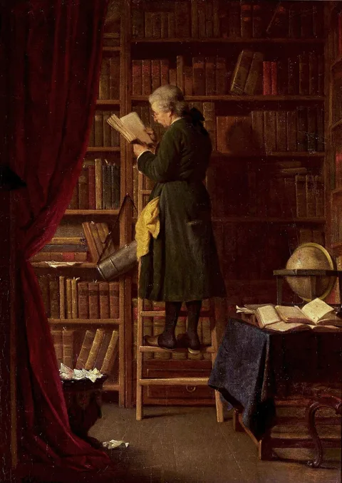 Georg Reimer, Librarian (In a library).