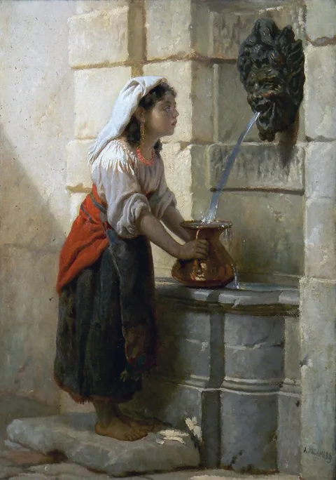 Auguste Hadamard, Girl at a well