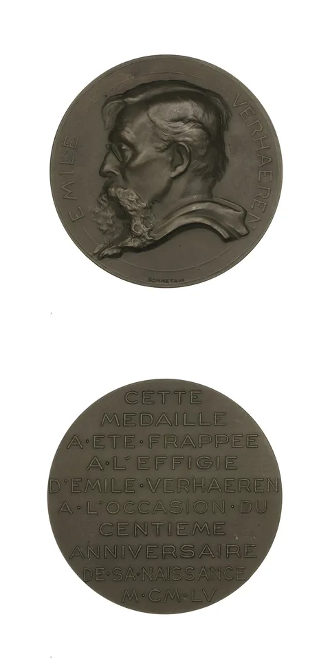 Armand Bonnetain, Medal of Emile Verhaeren