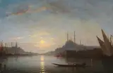 Amédée Rosier, The Golden Horn with the Süleymaniye Mosque