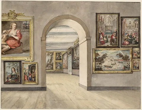 Gerrit Lamberts, Interior of the Trippenhuis 1827-1845
