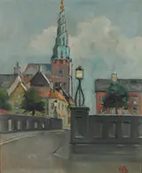 Willy Bille, The church Vor Frelser (Our Saviour) in Christianshavn, Copenhagen.