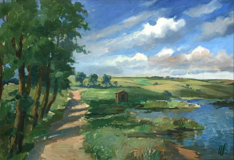 Willy Bille, A summer landscape.