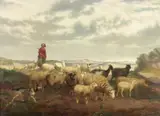 Edward Woutermaertens, Shepherdess with Flock