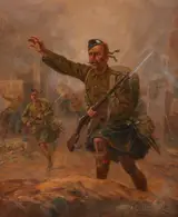 Henri-Georges Chartier, Jock, Soldier Climbing a Hill