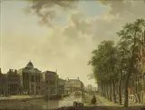 Hendrik Keun, View of the Houtmarkt in Amsterdam