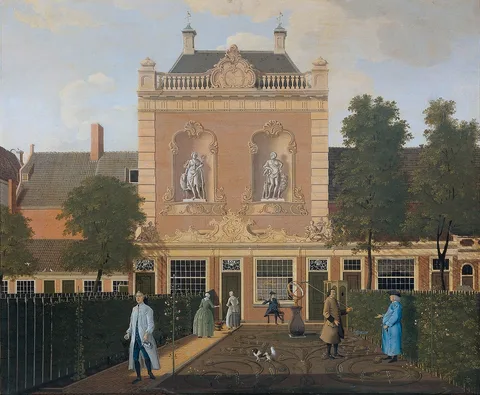Hendrik Keun, The Garden and Coach House of 524 Keizersgracht in Amsterdam