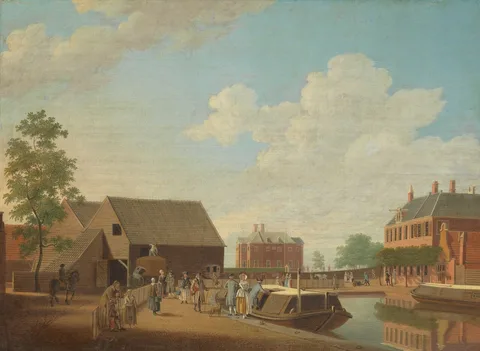 Hendrik Keun, View of Gemeenlandshuis Zwanenburg