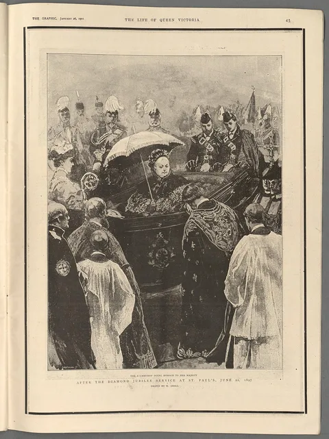 William Small, After the Diamond Jubilee service at St. Paul's, June 22, 1897 the Archbishop doing homage to Her Majesty