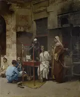 Rafael von Ambros, The tobacco seller, Cairo