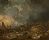 Lucas Smout the Younger, The Beach at Scheveningen