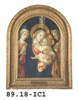 Master of San Miniato, Madonna and Child with Two Angels