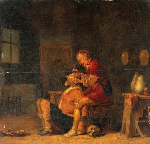 Jan Jansz. Buesem, A Surgeon Operating on a Man's Head