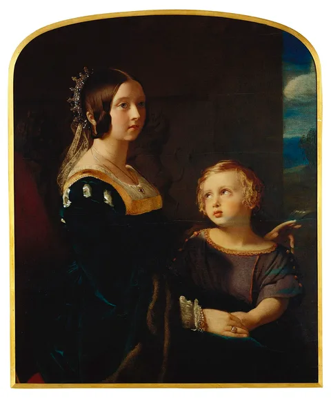 Robert Thorburn, Queen Victoria (1819-1901) with Albert Edward, Prince of Wales (1841-1910)