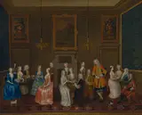 Charles Philips, Tea Party at Lord Harrington's House, St. James'