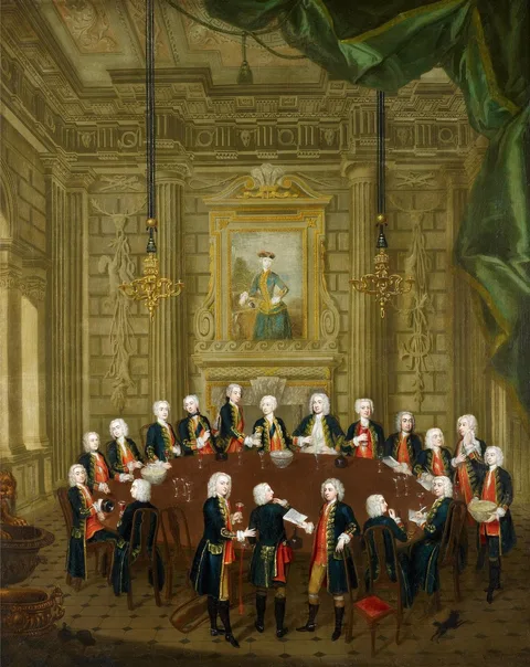 Charles Philips, Frederick, Prince of Wales, with the Members of the 'La Table Ronde'
