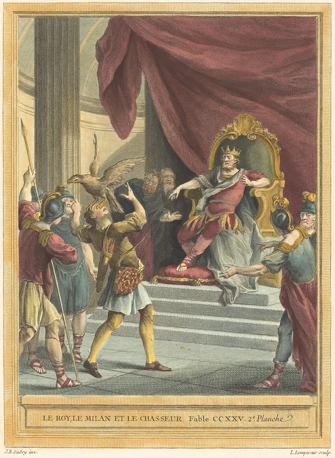 Louis Simon Lempereur, Le roi, le milan, et le chasseur (The King, the Kite, and the Hunter)