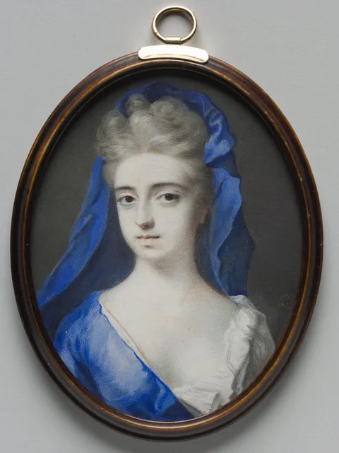 Peter Cross, Portrait of a Woman in Blue