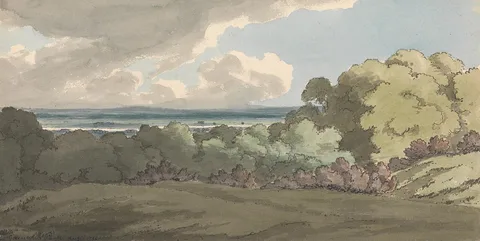 William Pengree Sherlock, View Across the Thames for Greenwich Park