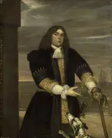 Jan Andrea Lievens, Portrait of Jan van Gelder (1647-73), naval captain and stepson of Michiel Ariaensz de Ruyter