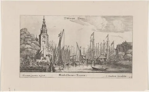 Cornelis Danckerts, The Montalbans Tower in Amsterdam