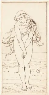 John Dawson Watson, Standing Nude with Crossed Arms