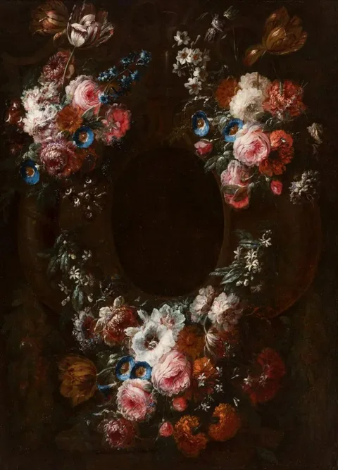 Jan Baptist Morel, Flower garland