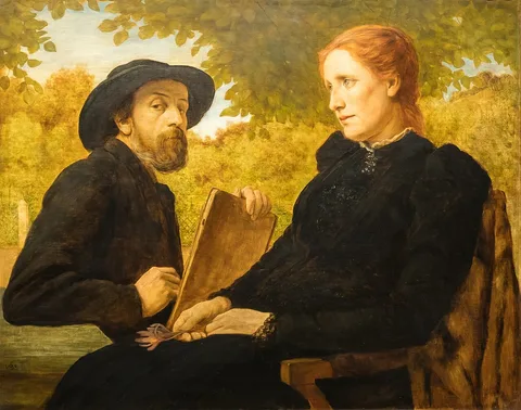 Wilhelm Steinhausen, Self-Portrait of the Painter with his Wife