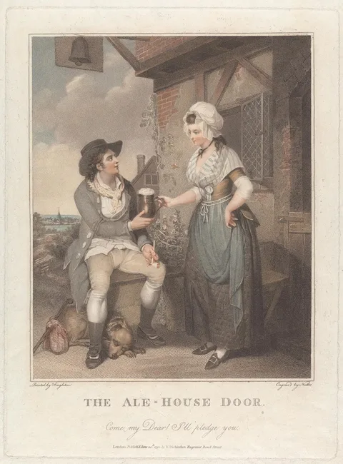 William Nutter, The Ale-House Door, "Come my Dear! I'll pledge you!"