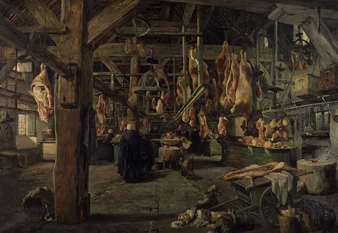 Armand Heins, Covered market and guildhall in Ghent