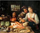 Jeremias van Winghe, Kitchen Scene