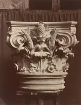 Louis-Emile Durandelle, Ornamental Sculpture from the Paris Opera House (Column Fragment)