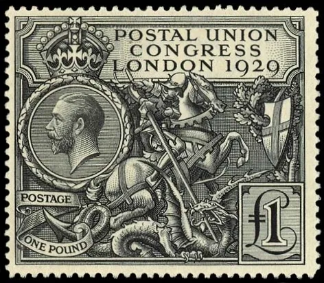 Harold Nelson, Postal Union Congress £1 stamp