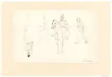Louis Bombled, Schetsblad met studies van militairen