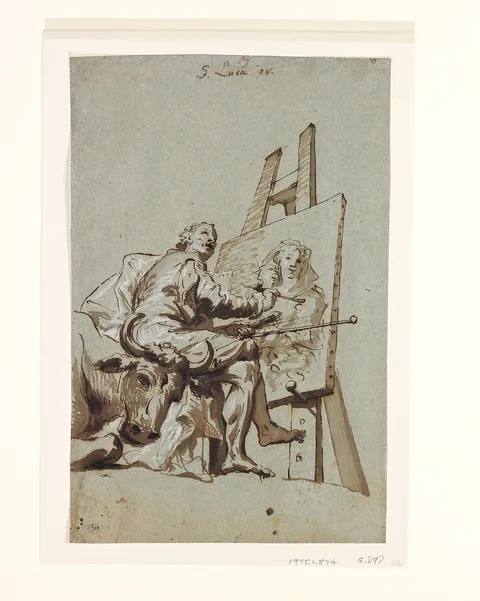 Georg Anton Urlaub, Saint Luke Painting the Virgin