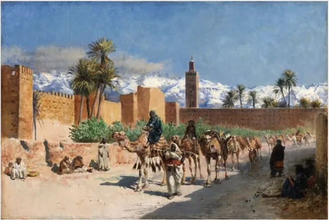 Herbert William Weekes, A Camel Caravan
