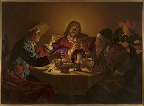Jan ter Borch, Christ and the disciples at Emmaus