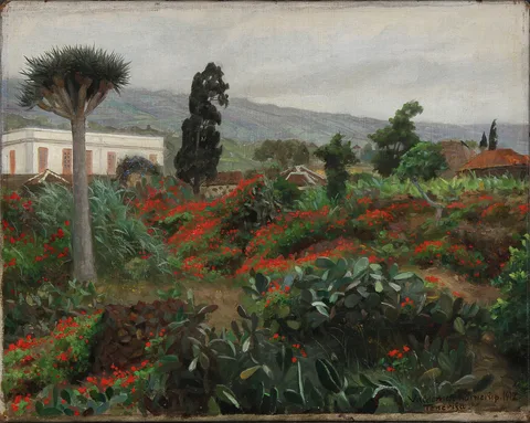Valdemar Kornerup, View of Tenerife with the Teide Mountains in the background.