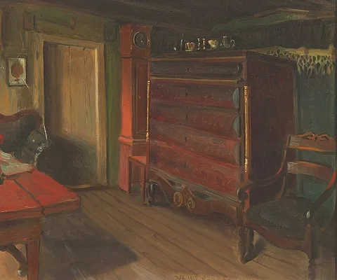 Valdemar Kornerup, Karen's room, in Melløse.