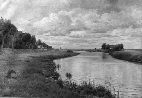 Louis Jensen, Pramåens udløb ved Vallø Strand