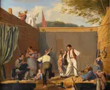 Julius Friedlænder, A Group of Tightrope Walkers just before a Performance